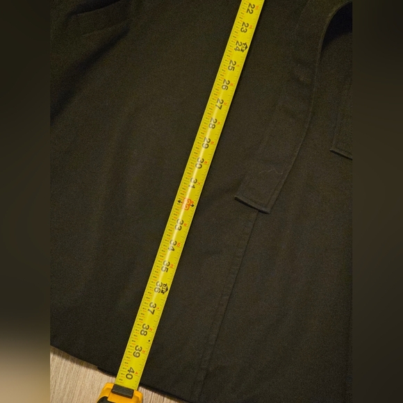 Ted Baker Flared Skirt Trench Coat Classic Black Trench Coat Size 5 - Picture 6 of 8